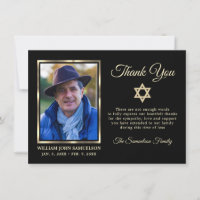 Beileid Beerdigung Gedächtnis DANK SIE Star David 