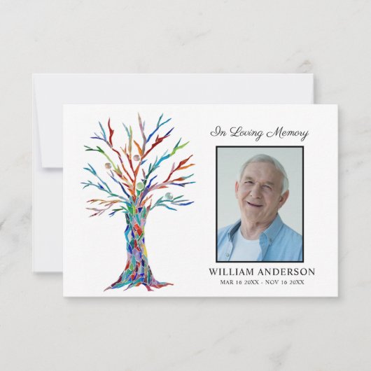 Beileid Beerdigung Gedächtnis Danke Foto (Vorderseite)