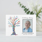 Beileid Beerdigung Gedächtnis Danke Foto (Stehend Vorderseite)