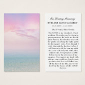 Beileid Beerdigung Gedenkkarten (Vorne & Hinten)