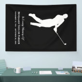 Beileid Beerdigung Gedenkstätte Golfspieler Banner (Messe)