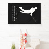 Beileid Beerdigung Gedenkstätte Golfspieler Banner (InSitu)