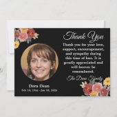 Beileid Beerdigung Gedenkstätte Wasserfarbe Dankeskarte (Vorderseite)