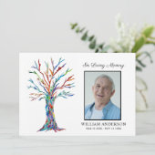 Beileid Beerdigung Gedenkstein Danke Foto (Stehend Vorderseite)