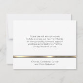 Beileid-Beerdigung Gedenkstein Danke Gold Black (Rückseite)