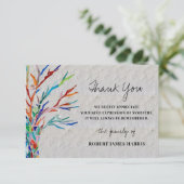 Beileid Beerdigung Gedenkstein Vielen Dank (Stehend Vorderseite)