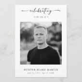 Beileid Beerdigungsdienst Obituelles Foto Programm (Vorderseite)