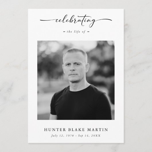 Beileid Beerdigungsdienst Obituelles Foto Programm (Vorderseite)