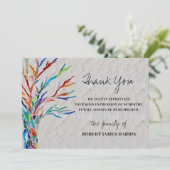 Beileid Beerdigungsspeicher Danke Karte (Stehend Vorderseite)