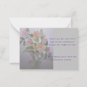 Beileid Beileidsgedicht danken Mitteilungskarte (Vorderseite)