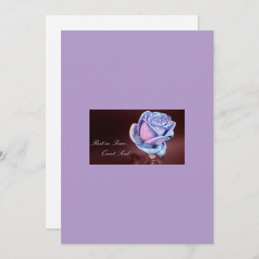 Beileid/Beileidsgrüße Feiertagskarte (Vorne/Hinten)