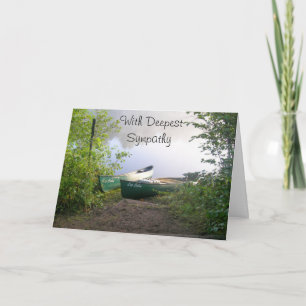 Beileid beim Verlieren einer geklappten Grübelkart Karte