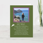 Beileid benutzerdefinierten Foto Name Erinnerung T Karte (Vorderseite)