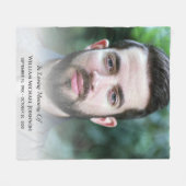 Beileid Bereavement Beerdigung Gedenkstätte Custom Fleecedecke (Vorderseite (Horizontal))