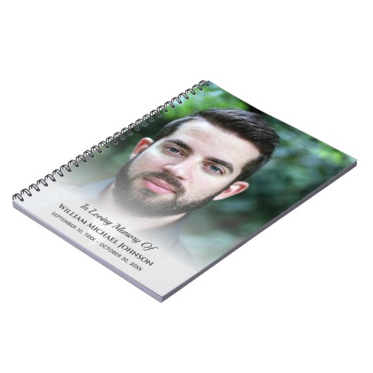 Beileid Bereavement Beerdigung Gedenkstätte Custom Notizblock (Linke Seite)