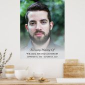 Beileid Bereavement Beerdigung Gedenkstätte Custom Poster (Küche)