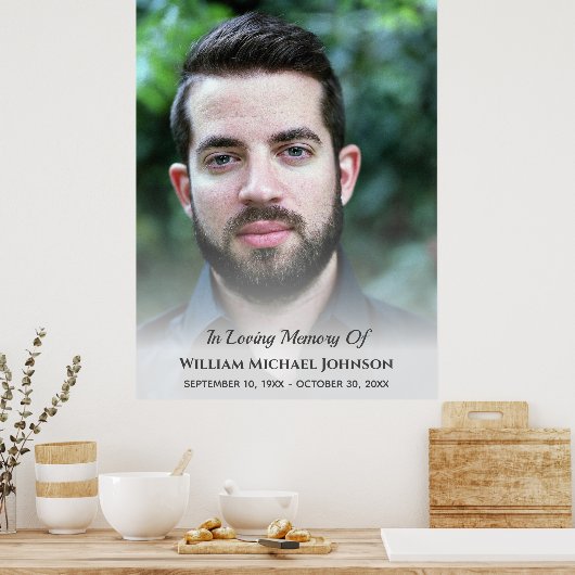 Beileid Bereavement Beerdigung Gedenkstätte Custom Poster (Küche)