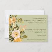 Beileid Bereavement Foto Beerdigung Danke Karte (Vorderseite)