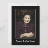 Beileid Bereavement Gedenkstätte Beerdigung Custom Dankeskarte (Vorderseite)