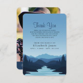 Beileid Berge in der Abenddämmerung Danke Karte (Vorne/Hinten)