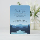 Beileid Berge in der Abenddämmerung Danke Karte (Stehend Vorderseite)