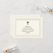 Beileid-Bestätigung Karte (Vorderseite/Rückseite Beispiel)