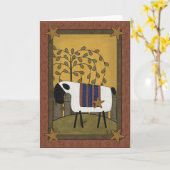 Beileid Bible Verse Sheep Karte (Gelbe Blume)