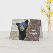 Beileid "Black Bar Tree" Karte (Gelbe Blume)