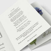 Beileid Blue Hydrangea Beerdigung Danke