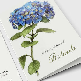Beileid Blue Hydrangea Beerdigung Danke