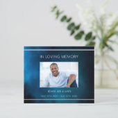 Beileid Blue Sky Foto Vielen Dank Karte (Stehend Vorderseite)