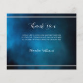 Beileid Blue Sky Foto Vielen Dank Karte (Rückseite)