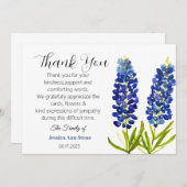 Beileid Bluebonnets Beerdigung Tod Vielen Dank Einladung (Vorne/Hinten)