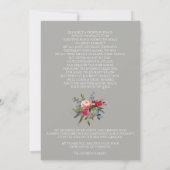 Beileid Blumenbeerdigung Foto Dankeschön Karte (Rückseite)