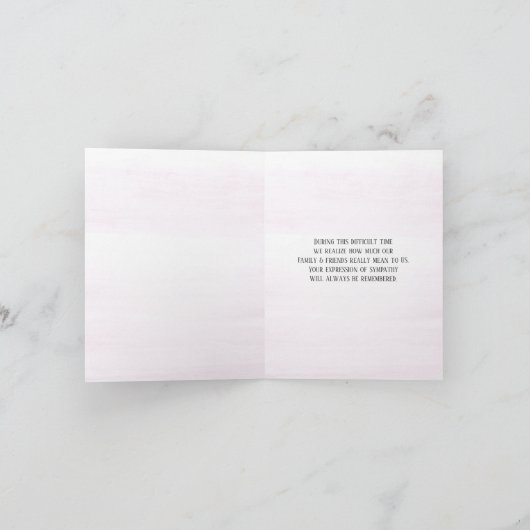 Beileid blutende Herzen Danke (Innenseite)