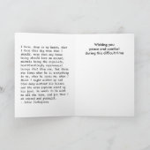 Beileid Boston Terrier Karte (Innenseite)