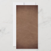 Beileid Brown Leather Gold Frame Foto Beerdigung (Rückseite)