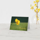 Beileid-Buttercup-Design-Blende Innen-Karte Karte (Gelbe Blume)