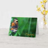Beileid Butterfly Design Blank Inside Card Karte (Gelbe Blume)