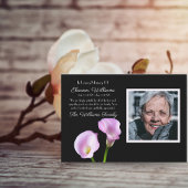 Beileid Calla Lilies Beerdigung Foto Vielen Dank Dankeskarte