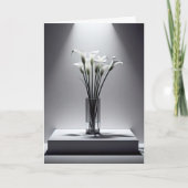Beileid Calla Lilies in der Flut Karte (Vorderseite)