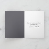 Beileid Calla Lilies in der Flut Karte (Innenseite)