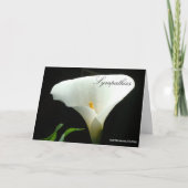 Beileid - Calla Lily Card Karte (Vorderseite)