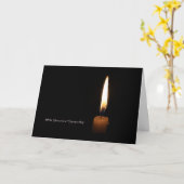 Beileid Candle Karte (Gelbe Blume)