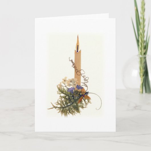 Beileid Candle Karte (Vorderseite)