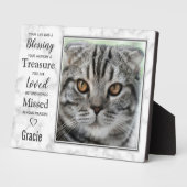 Beileid-Cat-Memorial Pet Loss--Foto Fotoplatte (Seite)