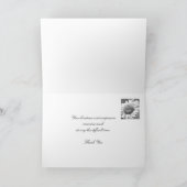 Beileid Condolence Dankeschön Karte — Sonnenblume (Innenseite)