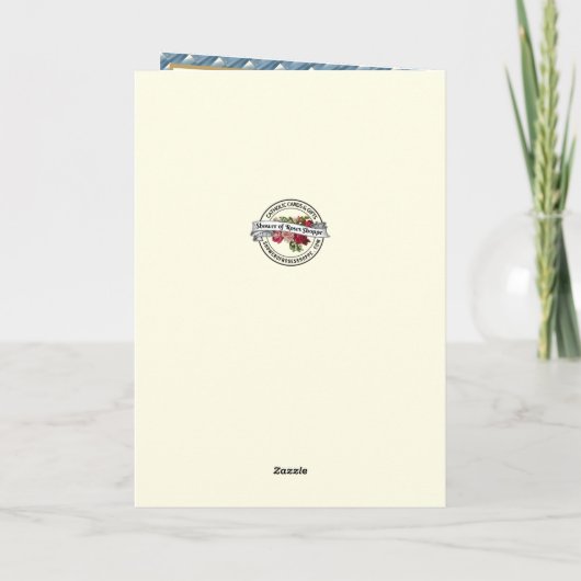 Beileid Condolence Jungfrau Mary Card Karte (Rückseite)