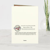 Beileid Condolence Scripture Religiöse Rote Rosen Karte (Rückseite)