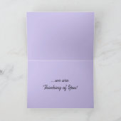 Beileid Condolences Blue Flax Blume Fotografie Karte (Innenseite)